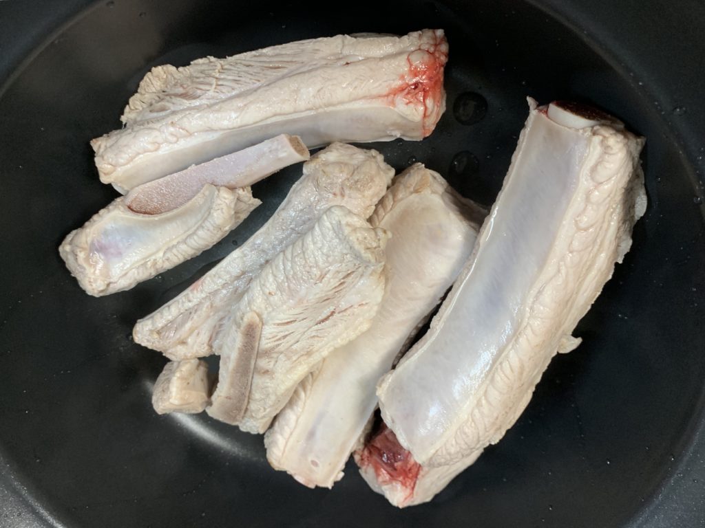 下処理後のリブ肉