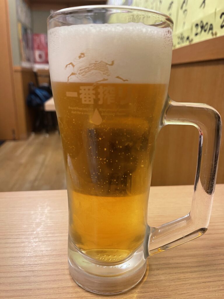 生ビール　３月限定創業価格　390円