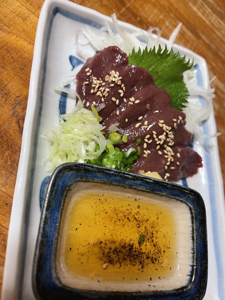 超低温調理　レバー刺身　490円