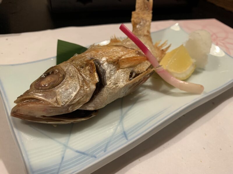 のどぐろの塩焼き