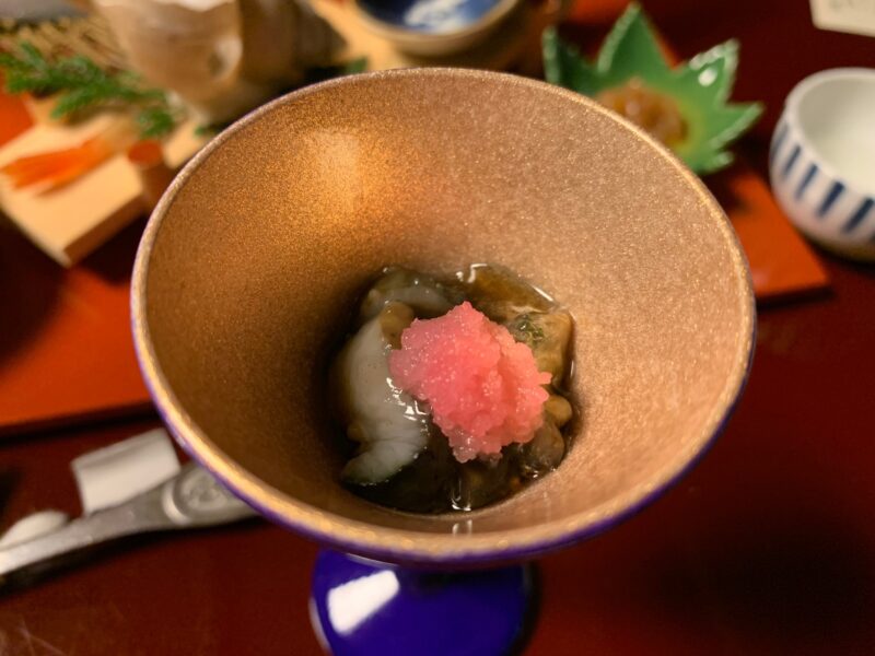 茶振りなまこ霙和え