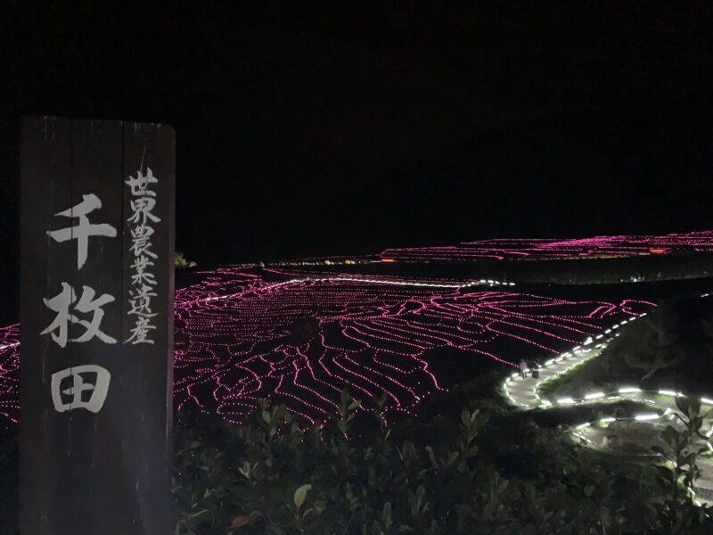 世界農業遺産の白米千枚田