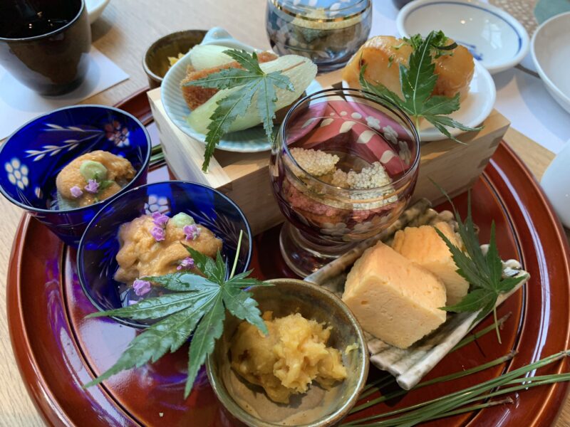 上越やすだ 前菜盛り合わせ