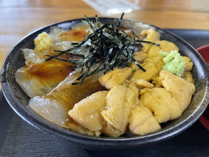 生ウニ・平目ヅケ丼