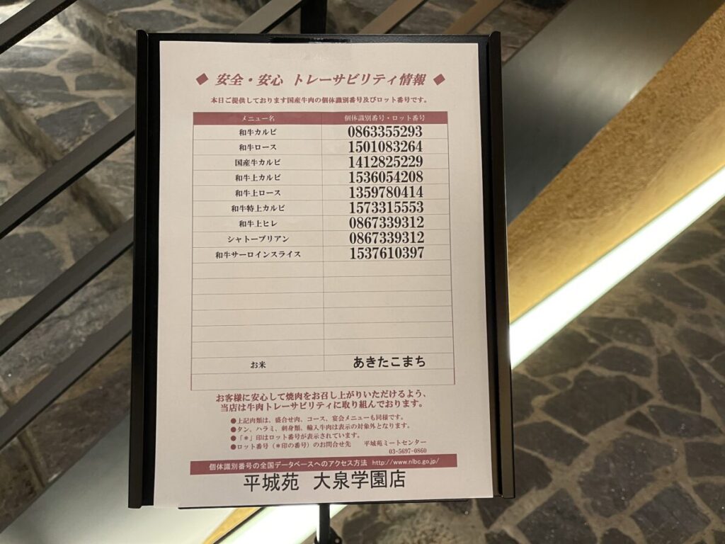 トレーサビリティ