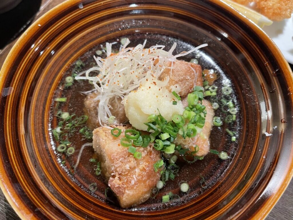 もち豚の角煮 揚げ出し風