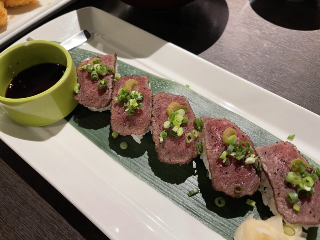 和牛のあぶり寿司