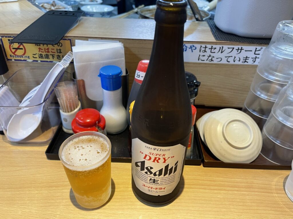 アサヒ大瓶600円