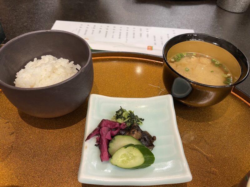 御飯・止椀・香の物
