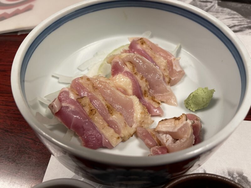 さつま地鶏のたたき 1,078円