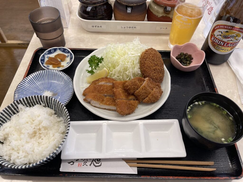 川久ランチ＋川久コロッケ 1,100円