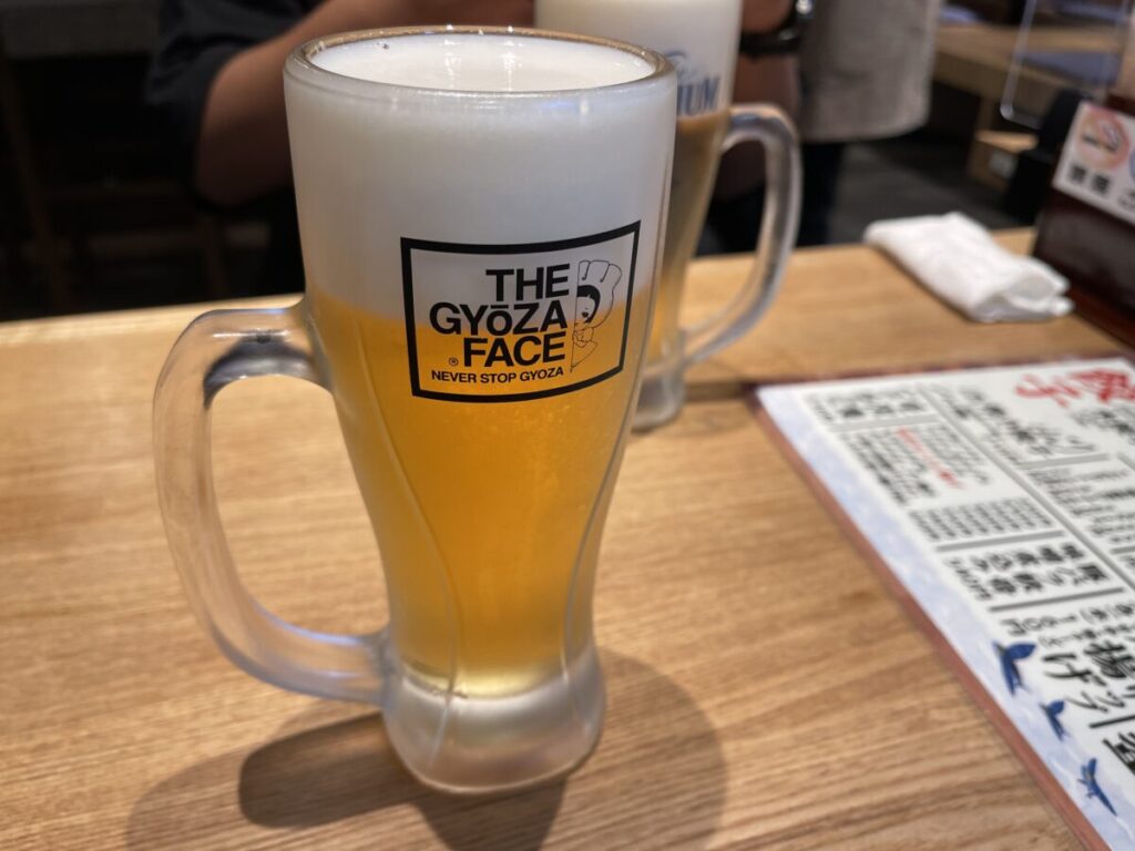 生ビール（中）260円