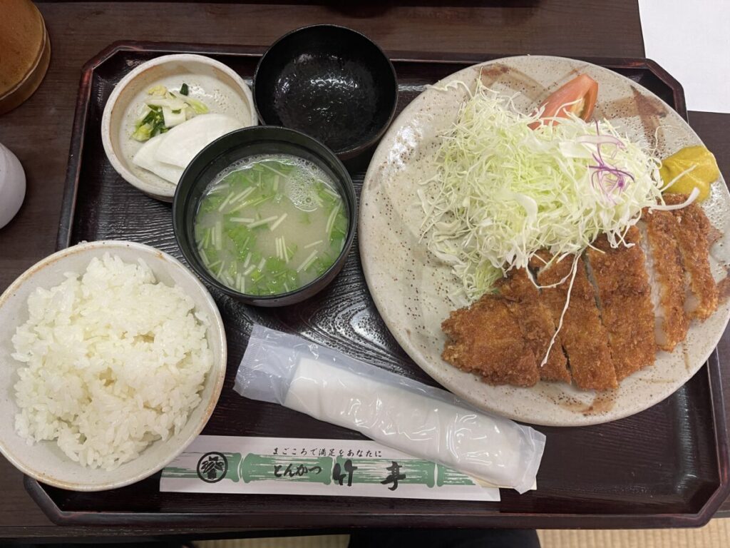 上とんかつ定食 1,100円