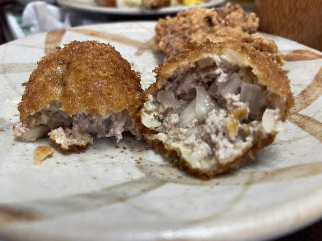 単品メンチかつ350円