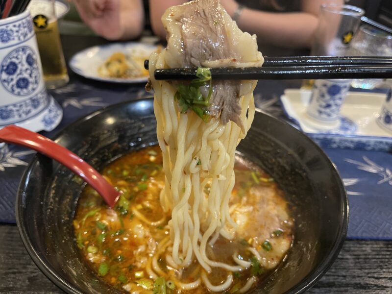 四川本場牛肉麻婆麺(丸麺) 1,550円