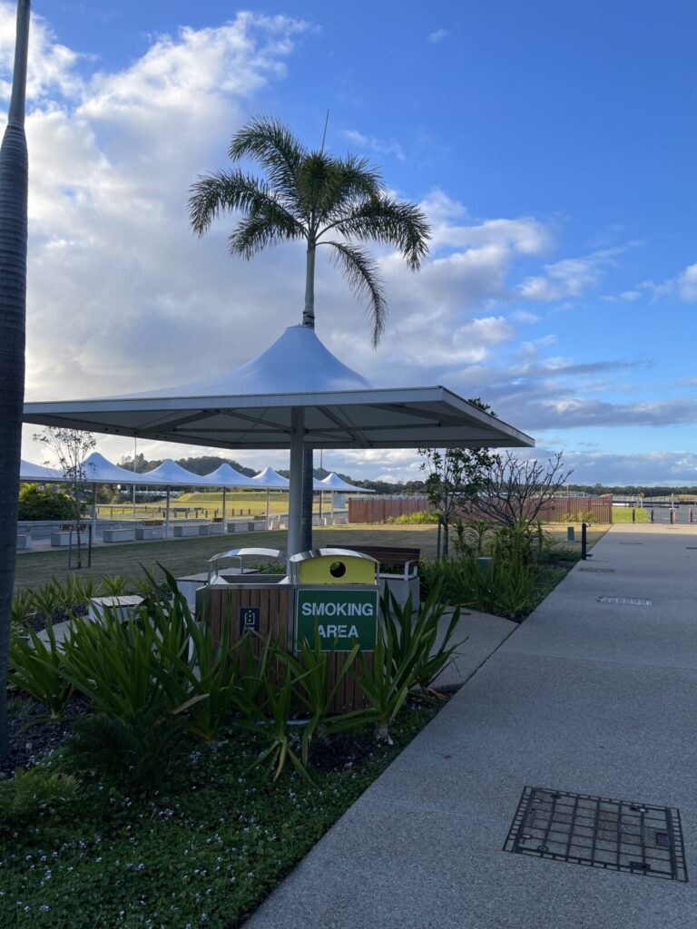 ゴールドコースト空港の喫煙所