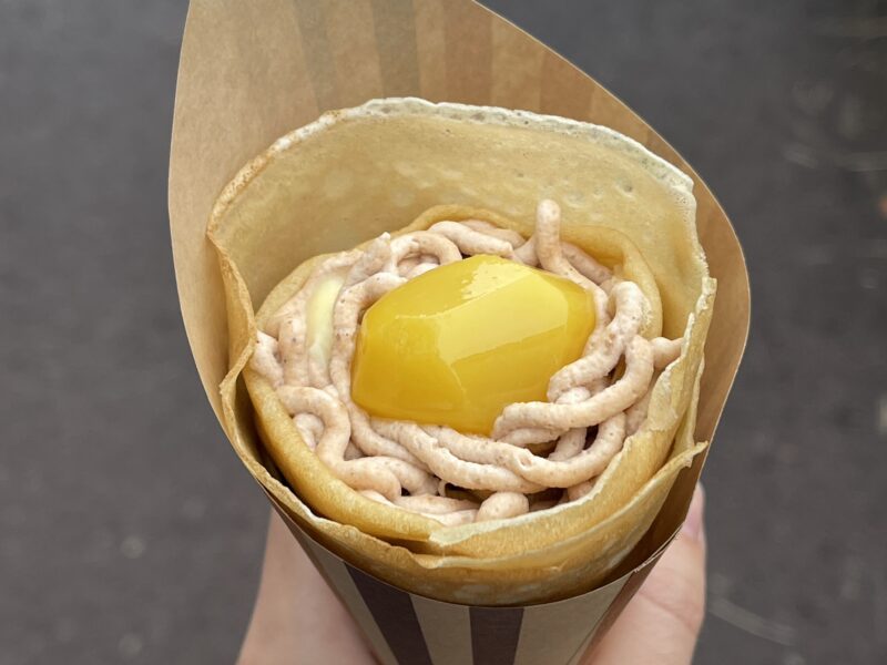 モンブランカスタードクレープ