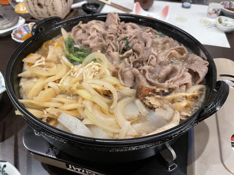 松茸・上州和牛すき焼き